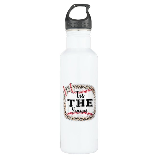 Cute Baseball Tis The Season Mum Sister Toddler Gi 710 Ml Water Bottle (Front)