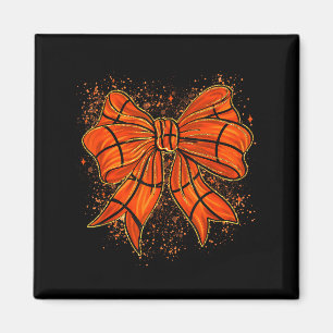 Cute Basketball Coquette Bow Basketball Bow Girls  Magnet