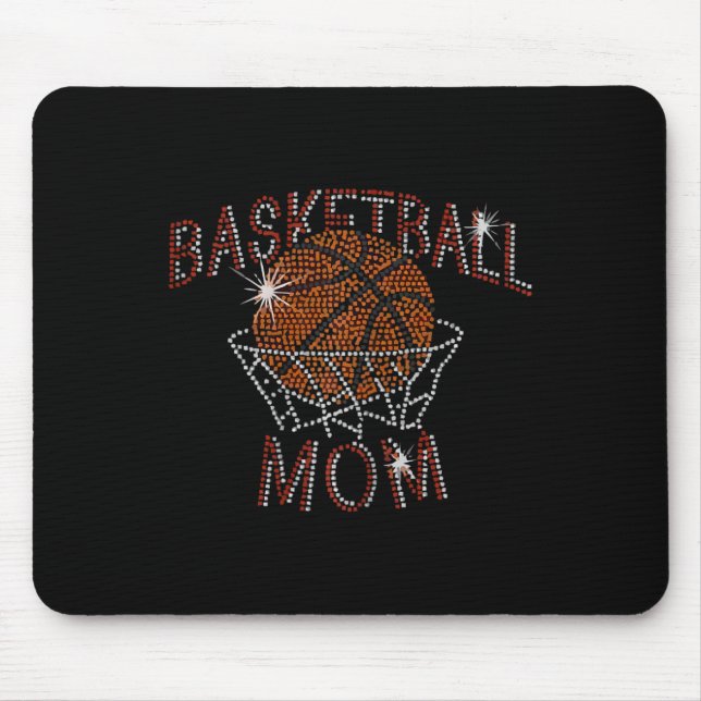 Cute Basketball Mum for Mum  Basketball Mum  Mouse Pad (Front)