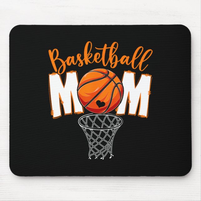 Cute Basketball Mum Mama Mother's Day From Son Dau Mouse Pad (Front)