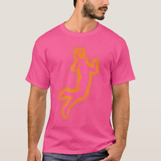 Cute Basketball Player Print Basketball T-Shirt