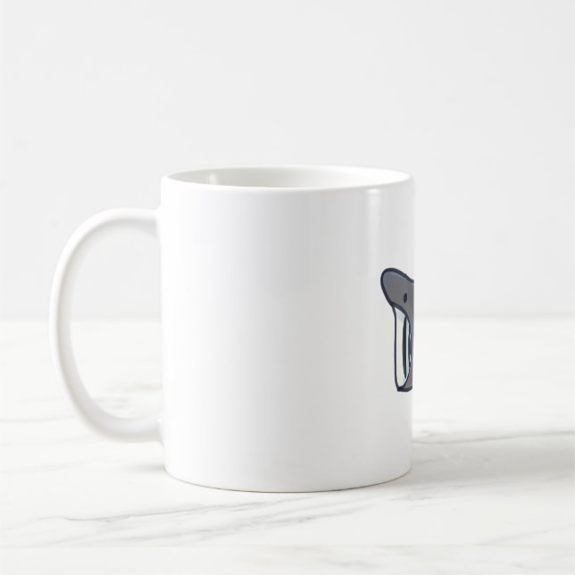 Cute Basking shark Coffee Mug (Left)