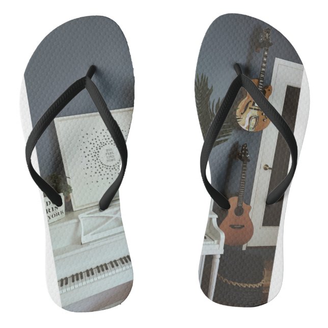 Cute Bass Guitar Jandals (Footbed)