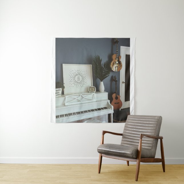 Cute Bass Guitar Tapestry (In Situ)