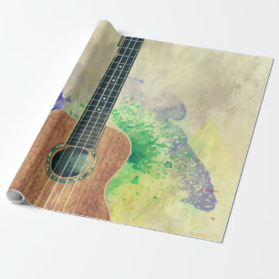 Cute Bass Guitar Wrapping Paper