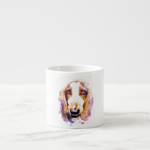Cute Basset Hound Dog Face Coffee Mug Cup
