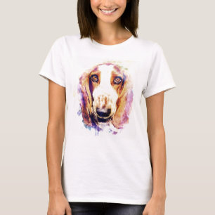 Cute Basset Hound Dog Face T-Shirt