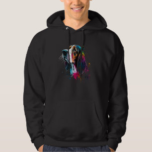 Cute Basset Hound Dog on Basset Hound  2 Hoodie