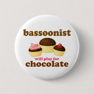 Cute Bassoon Button