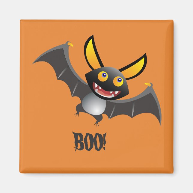 CUTE BAT BOO! Halloween Magnet (Front)