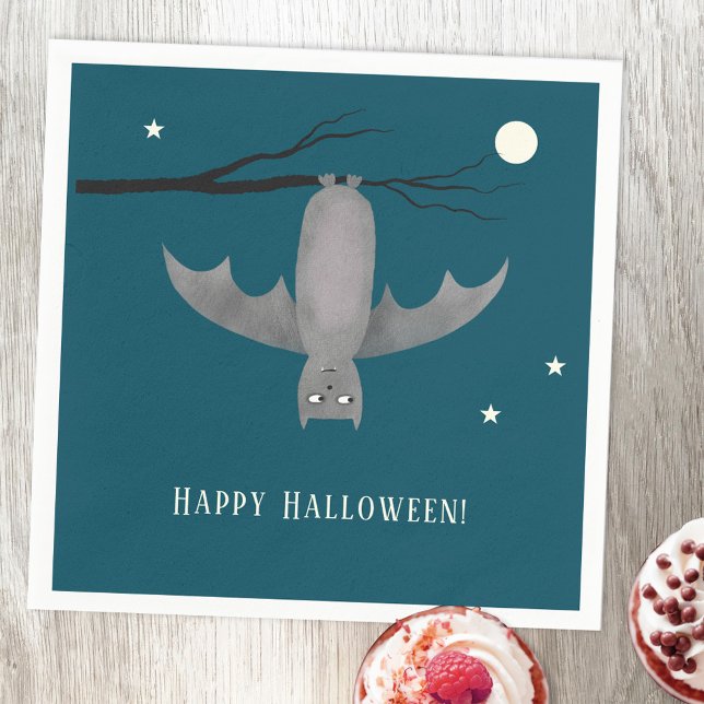 Cute Bat Halloween Napkin (Creator Uploaded)