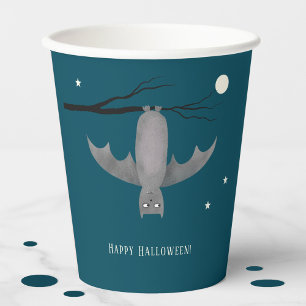 Cute Bat Halloween Paper Cups