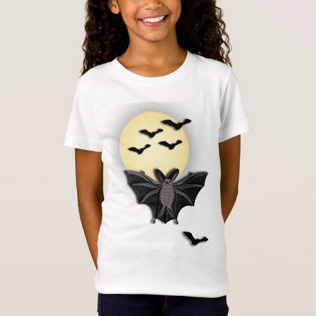 Cute Bat Halloween T-Shirt (Front)