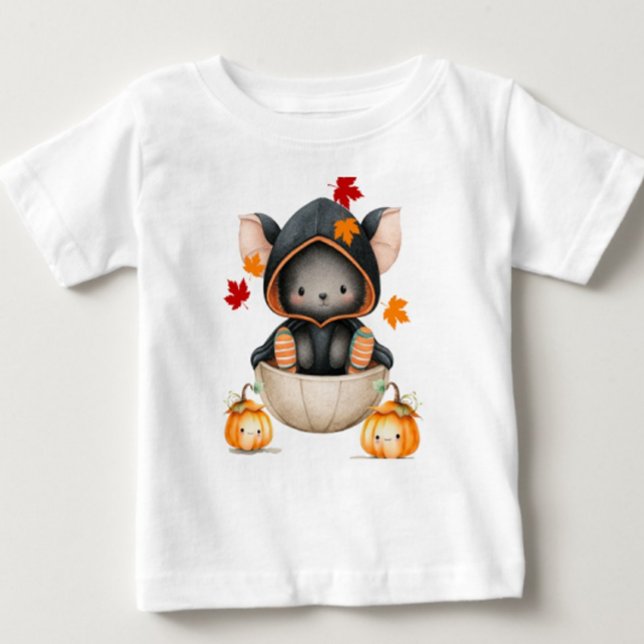 Cute Bat in Bowl Baby T-Shirt (Creator Uploaded)