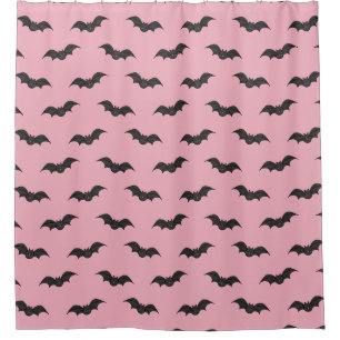 Cute Bat Shower Curtain