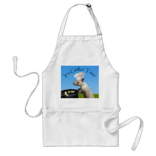 Cute BBQing Squirrel Standard Apron