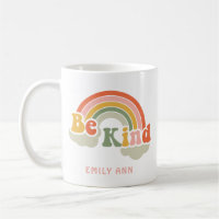 Cute Be Kind Rainbow Custom Name