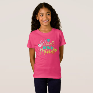 Cute “Be Kind To Your Mind” Girls Kids T-Shirt 