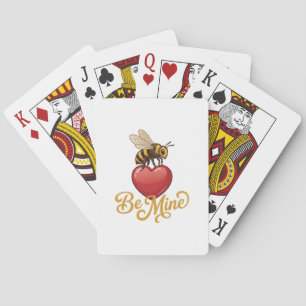 Cute Be Mine Honeycomb Playing Cards