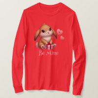 Cute, Be Mine Valentine's Day bunny rabbit