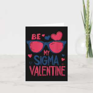 Cute Be My Sigma Valentine Rizz Heart Day Kids Lov Card