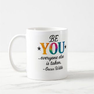 Cute BE YOU! Inspirational quote Coffee Mug