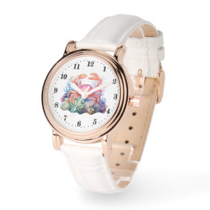 Cute Beach crab lovers watercolor Watch