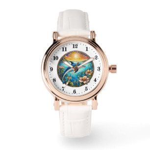 Cute beach dolphin ladies watch