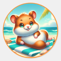 Cute beach hamster lovers