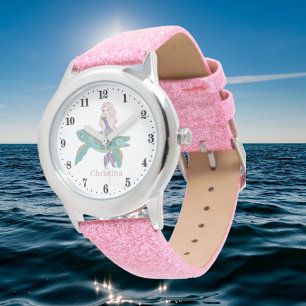 cute beach mermaid fantasy add name Watch