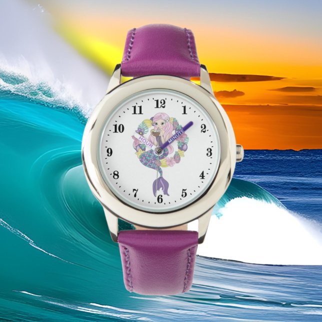 cute beach mermaid girls watch (Creator Uploaded)