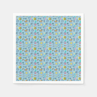 Cute beach pattern napkin