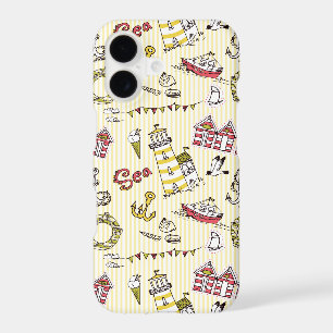 Cute Beach Scene Pattern