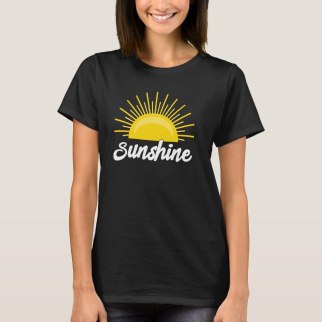 Cute Beach Summer Vacation Tee Sunshine Sand Sun H (Front)
