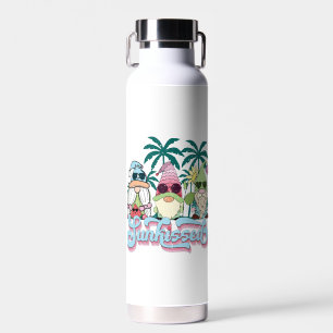 cute beach sun gnomes Summer Water Bottle