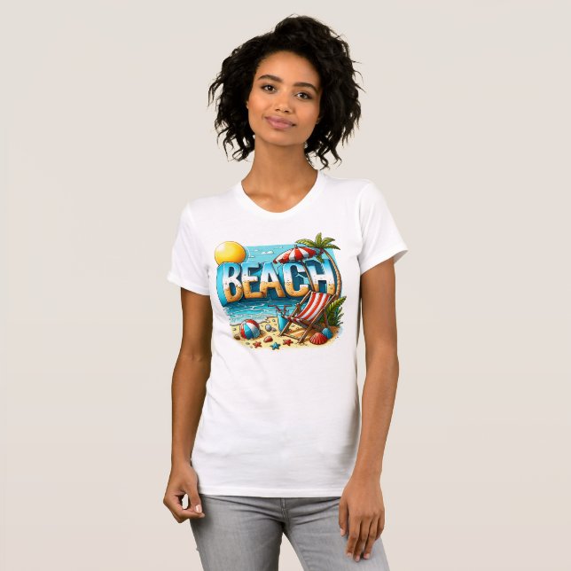 Cute beach T-Shirt (Front Full)