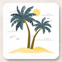 Cute Beach Vacation Tropical Palm