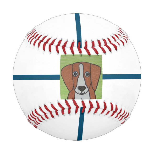 Cute Beagle Baseball (Front)