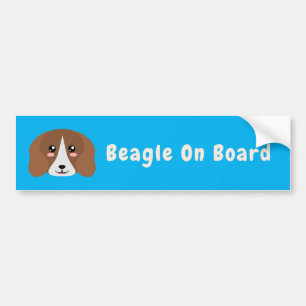 Cute Beagle Bumper Sticker