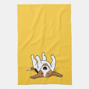 Cute Beagle Cartoon Dog Adorable Animal Lover's Tea Towel