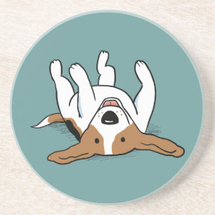 Cute Beagle Cartoon Dog Coaster