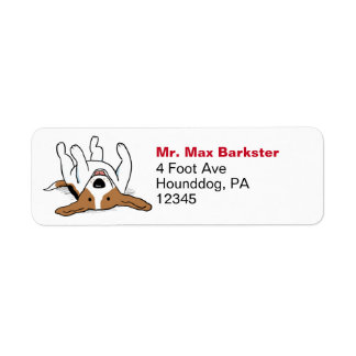 Cute Beagle Cartoon Dog Return Address