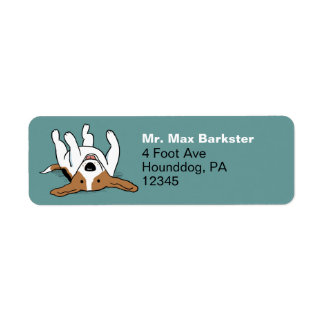 Cute Beagle Cartoon Dog Return Address