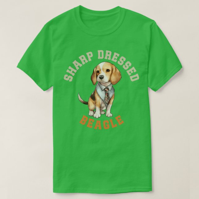 Cute Beagle Dog 2 T-Shirt (Design Front)