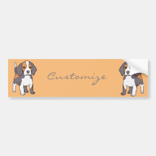 Cute Beagle Dog Breed Thunder_Cove Bumper Sticker