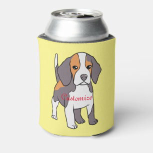Cute Beagle Dog Breed Thunder_Cove Can Cooler