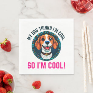 Cute beagle dog napkin