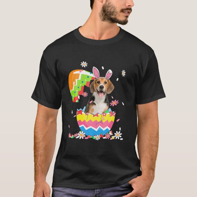 Cute Beagle Egg Shirt Easter Day Dog Dad Dog Mum (Front)