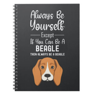 Cute Beagle Gifts Funny Dog Pets Humor Humorous Notebook