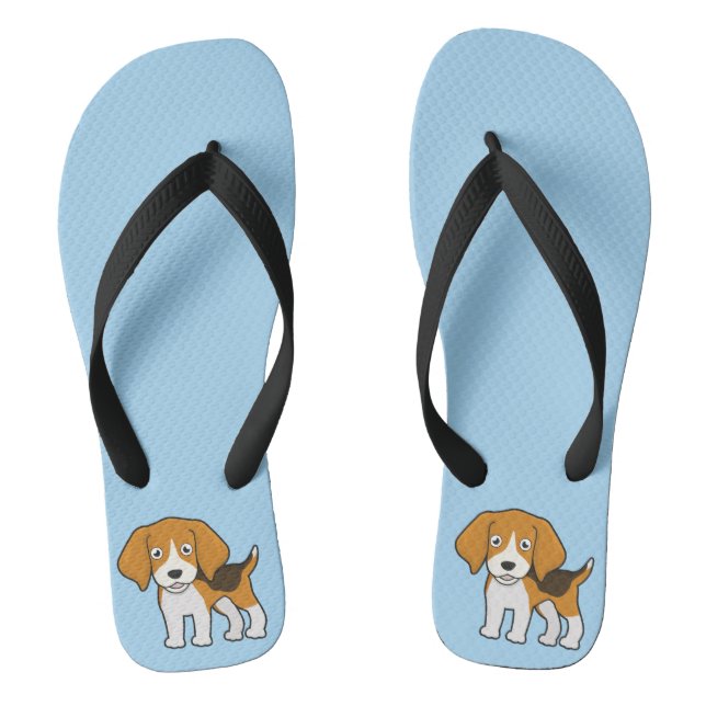 Cute Beagle Jandals (Footbed)